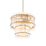 Ruby Ljuskrona Small Antique Brass/Clear Glass Ruby Ljuskrona Small Antique Brass/Clear Glass