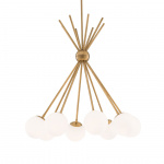 Luxor Ljuskrona Antique Brass/Opal Glass Luxor Ljuskrona Antique Brass/Opal Glass