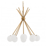 Luxor Ljuskrona Antique Brass/Opal Glass Luxor Ljuskrona Antique Brass/Opal Glass