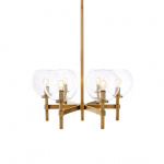 Jade Ljuskrona Small Antique Brass/Clear Glass Jade Ljuskrona Small Antique Brass/Clear Glass