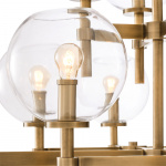 Jade Ljuskrona Large Antique Brass/Clear Glass Jade Ljuskrona Large Antique Brass/Clear Glass