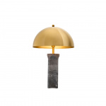 Absolute Bordslampa Antique Brass/Grey Marble