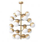 Cona Ljuskrona Large Antique Brass/Opal Glass Cona Ljuskrona Large Antique Brass/Opal Glass