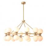 Hutchinson Ljuskrona Antique Brass/Opal Glass Hutchinson Ljuskrona Antique Brass/Opal Glass