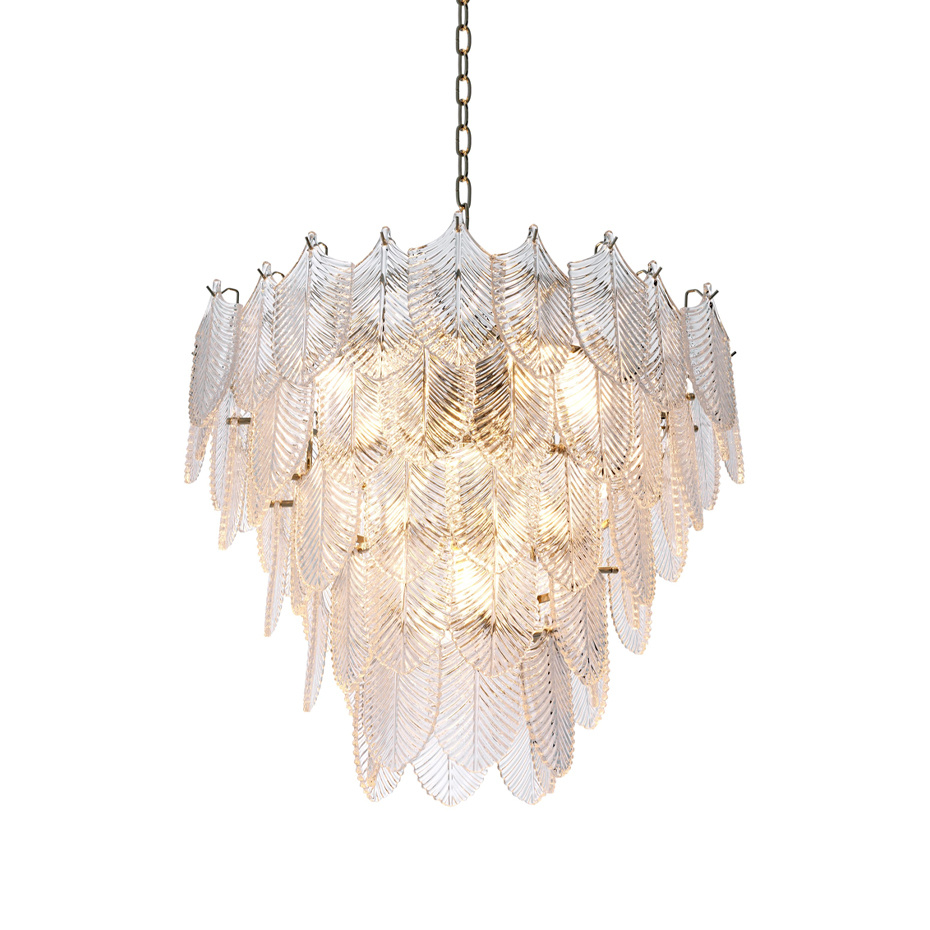 Verbier Ljuskrona Small Nickel/Clear Glass