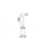 Bellhop Pollare H380 Stainless Steel Bellhop Pollare H380 Stainless Steel