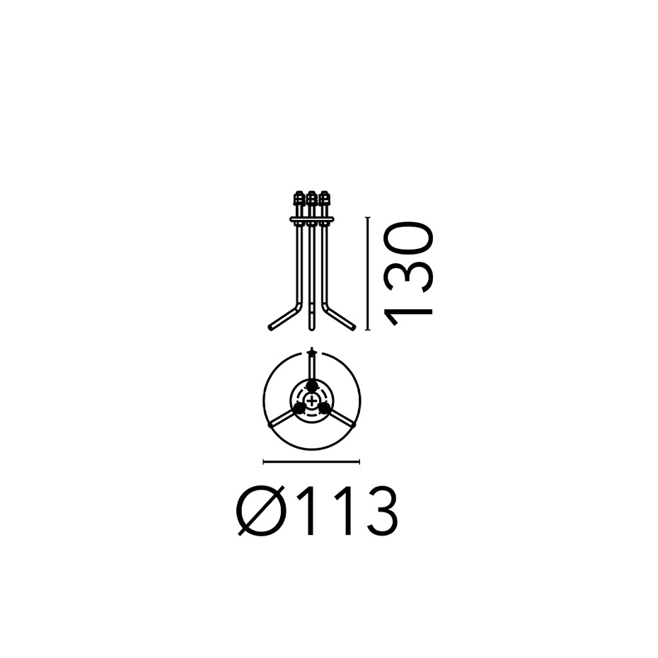 Bellhop 125 Ingjutningsfäste