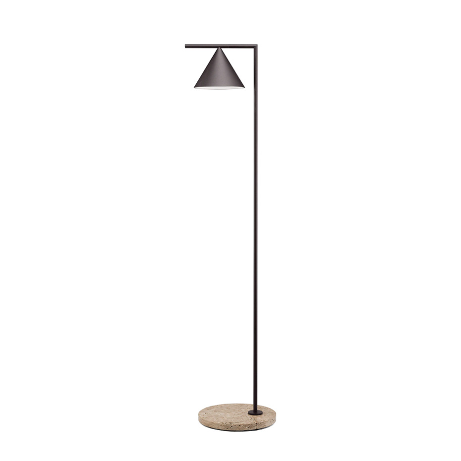 Captain Flint Outdoor Golvlampa Deep Brown/Travertino Imperiale