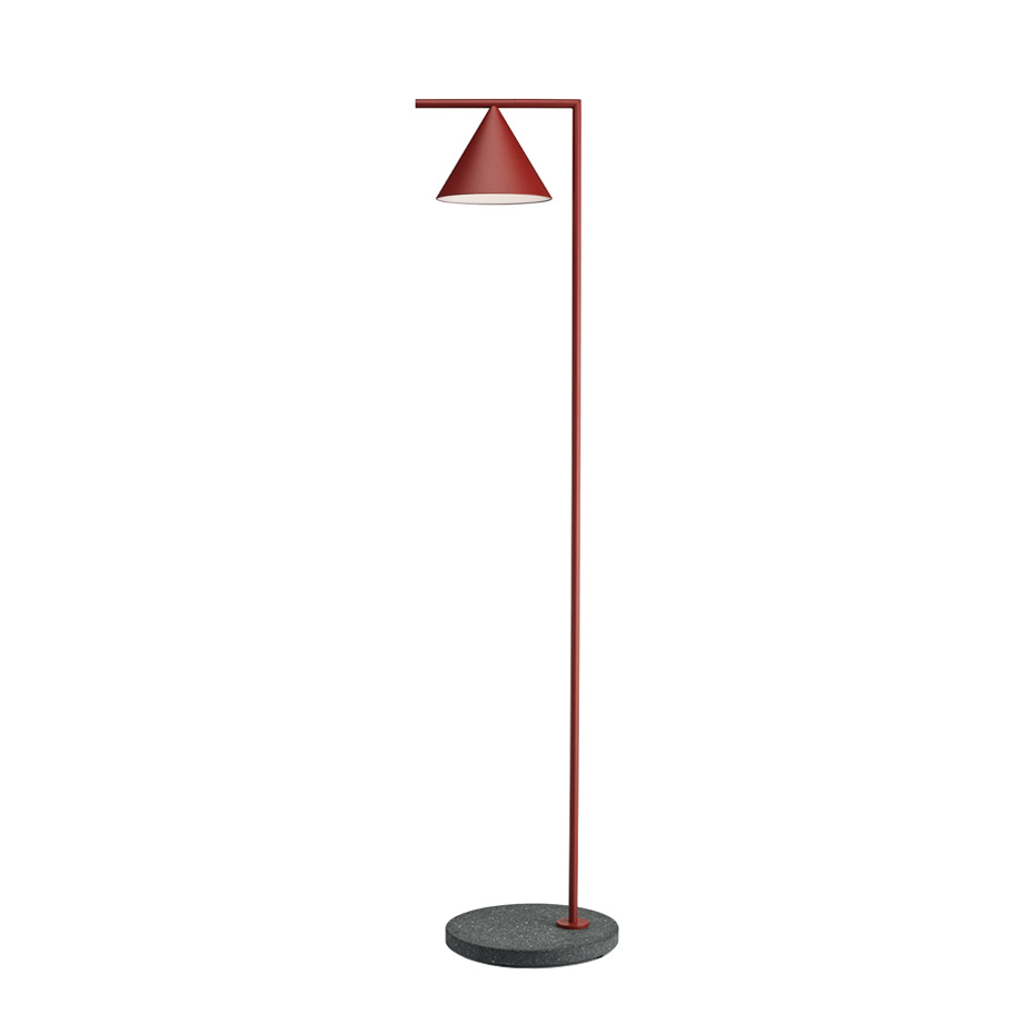 Captain Flint Outdoor Golvlampa Burgundy Red/Black Lava