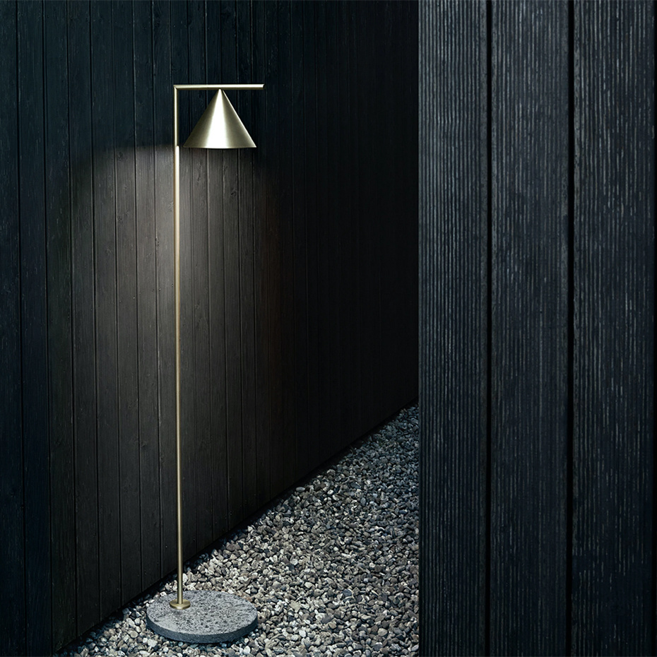 Captain Flint Outdoor Golvlampa Brushed Stainless Steel/Occhio di Pernice