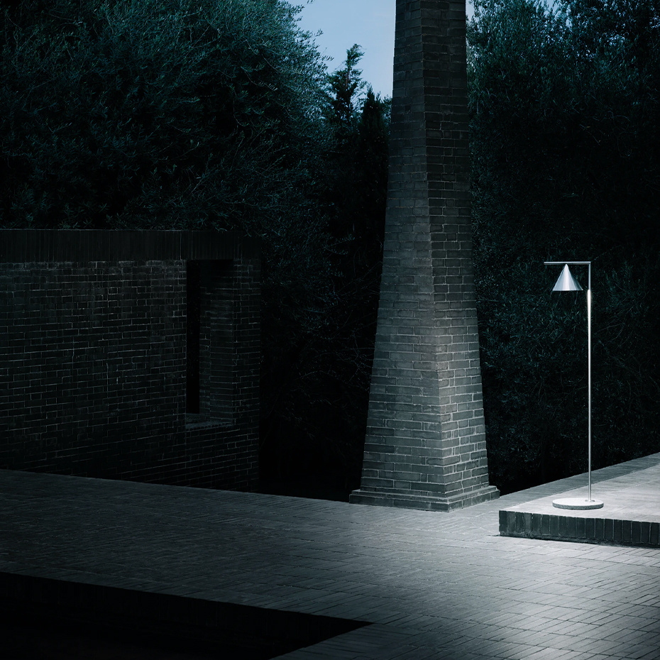 Captain Flint Outdoor Golvlampa Brushed Stainless Steel/Occhio di Pernice