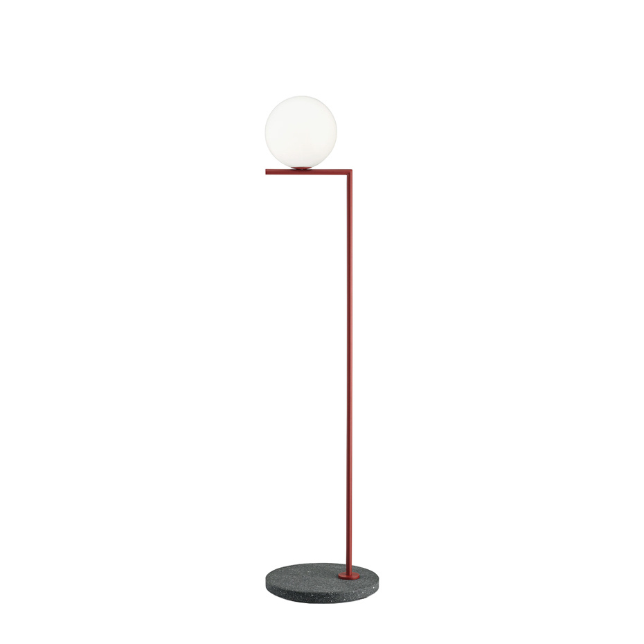 IC Lights F1 Outdoor Golvlampa Burgundy Red/Black Lava