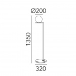 IC Lights F1 Outdoor Golvlampa Brass Finish/Grey Lava IC Lights F1 Outdoor Golvlampa Brass Finish/Grey Lava