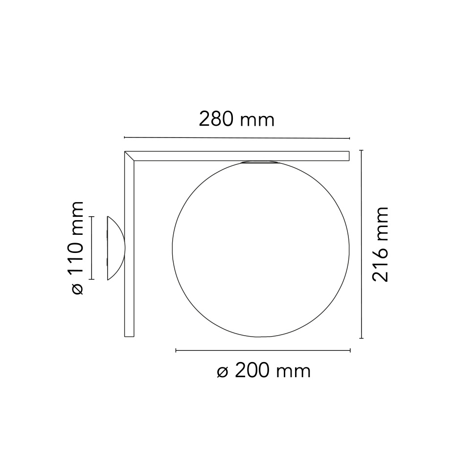 IC Lights C/W1 Outdoor Tak/Vägglampa Brushed Brass IP44