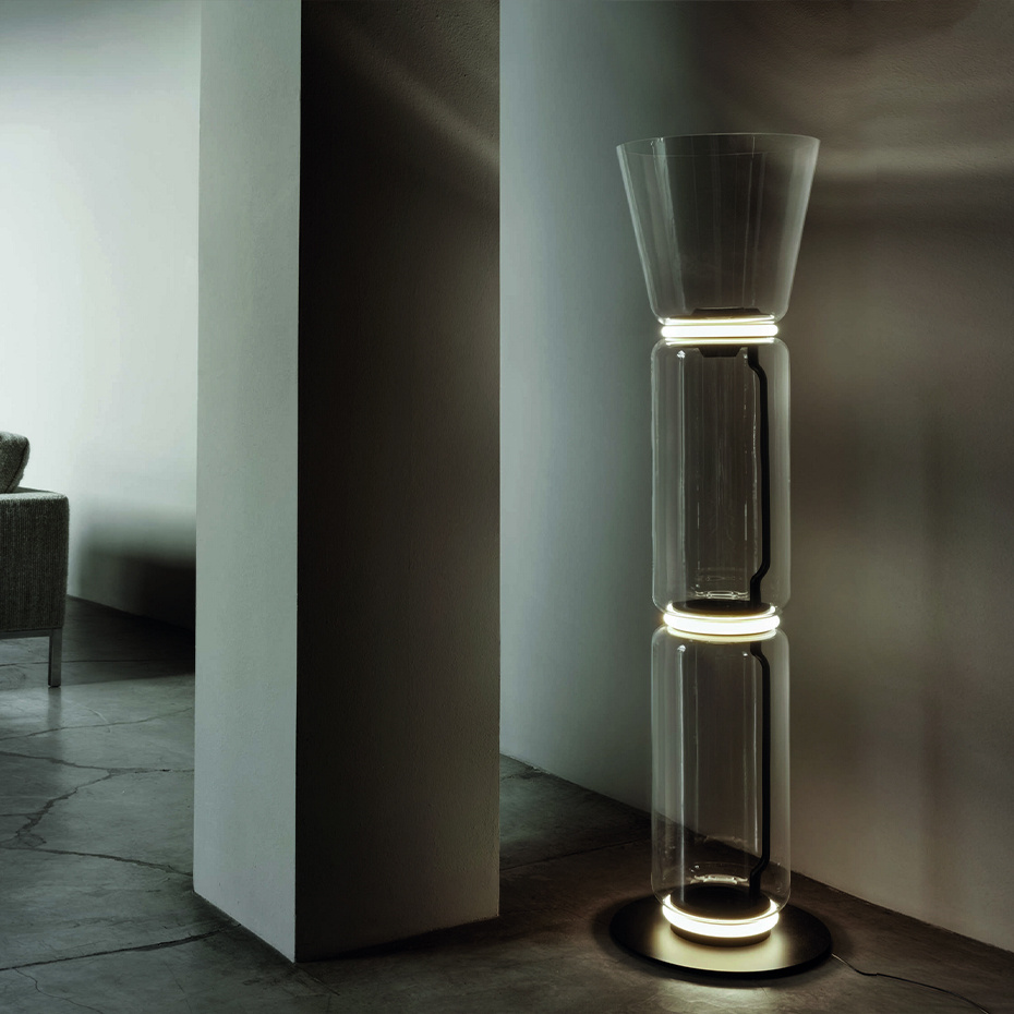 Noctambule F2 Golvlampa High Cylinders & Cone
