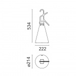 Mayday Outdoor Bordslampa/Golvlampa Black Mayday Outdoor Bordslampa/Golvlampa Black