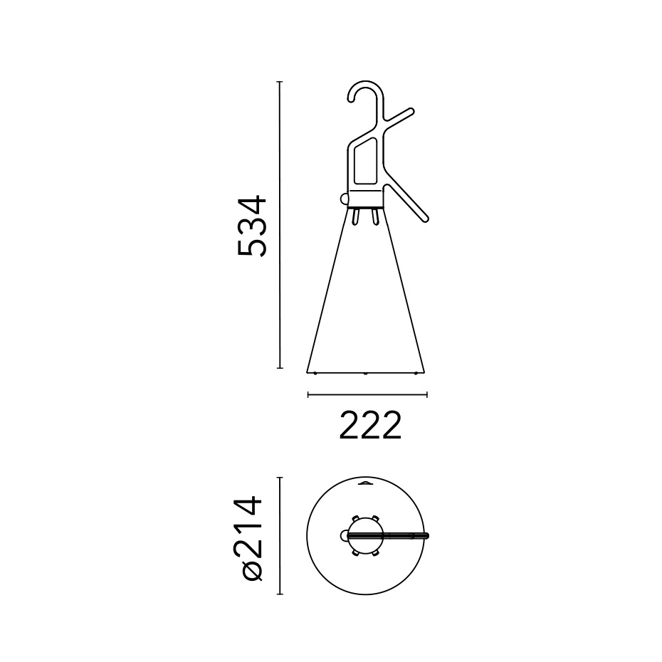Mayday Outdoor Bordslampa/Golvlampa Mustard Yellow