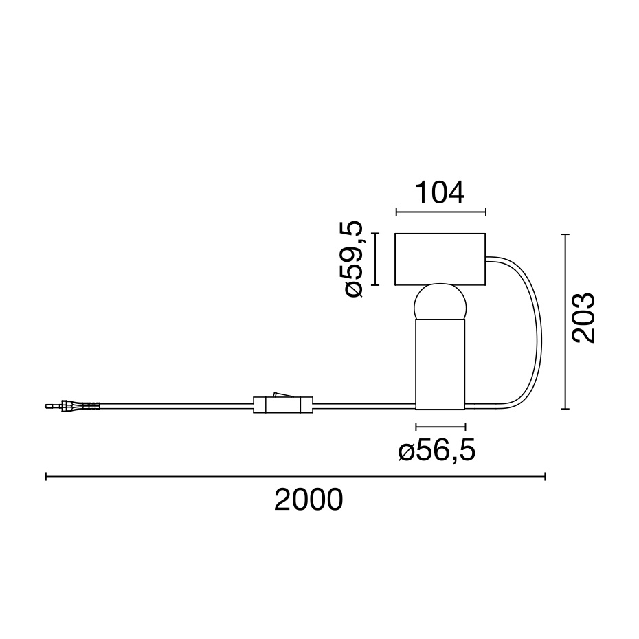 Bilboquet Bordslampa Sage