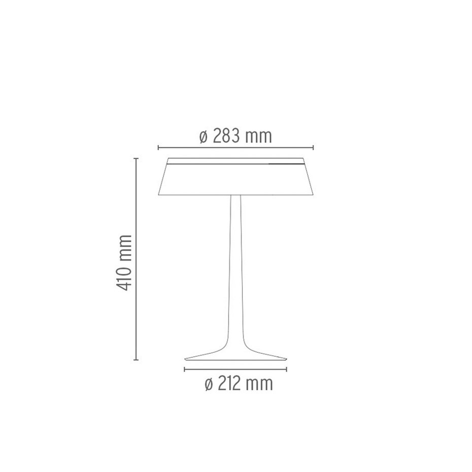 Bon Jour Bordslampa White