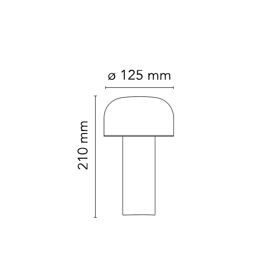 Bellhop Bordslampa Brick Red