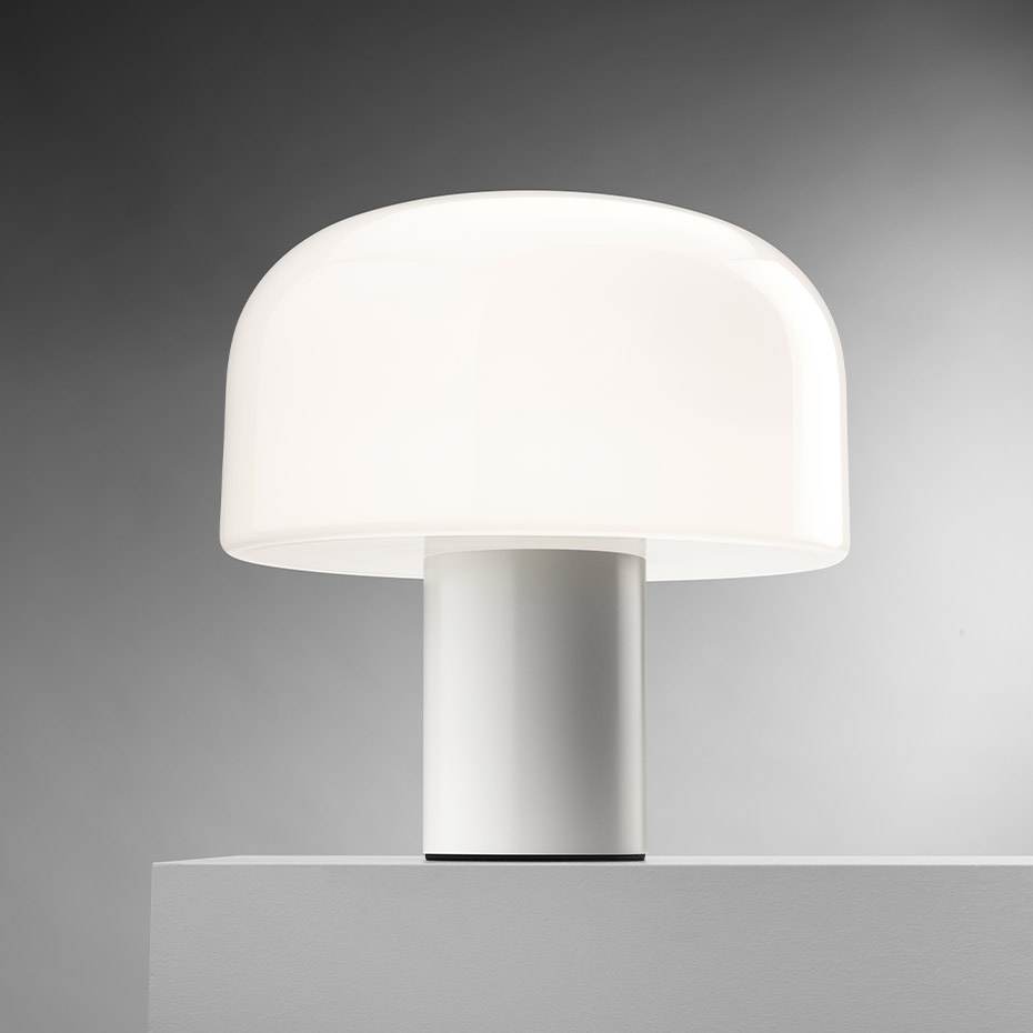 Bellhop Glass T Bordslampa White
