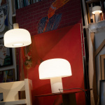 Bellhop Glass T Bordslampa White Bellhop Glass T Bordslampa White