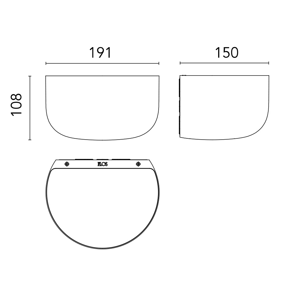 Bellhop Up Vägglampa Grey IP44