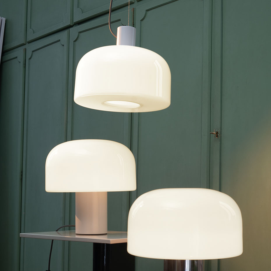 Bellhop Glass S2 Pendel White