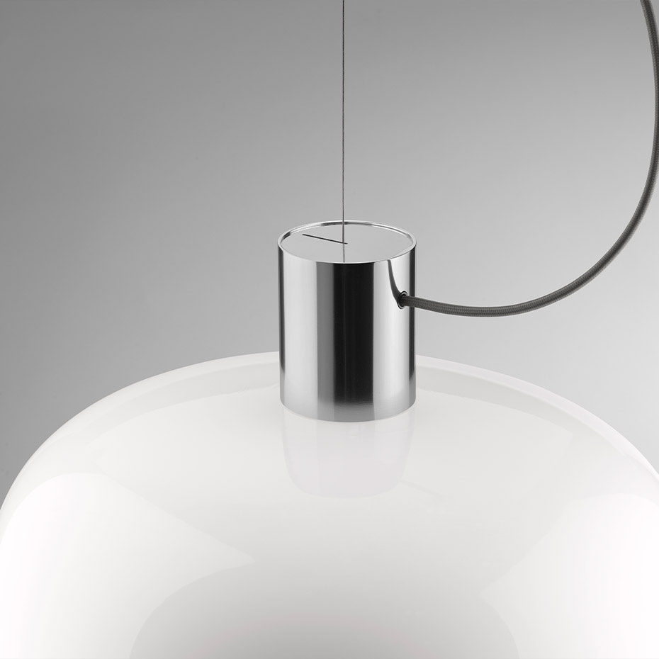 Bellhop Glass S2 Pendel Bright Aluminum