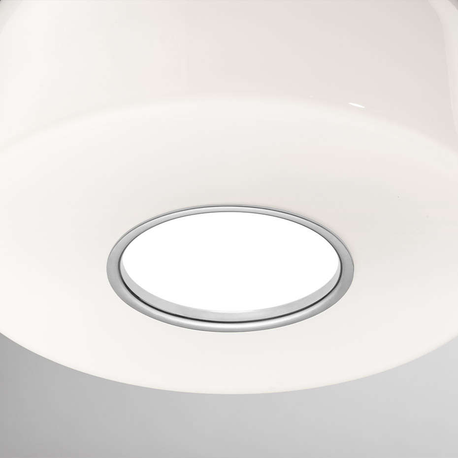 Bellhop Glass S2 Pendel Bright Aluminum