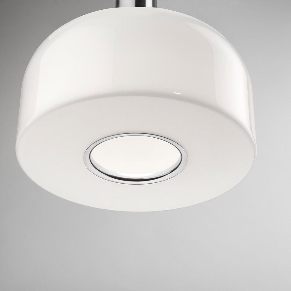 Bellhop Glass S1 Pendel Bright Aluminum