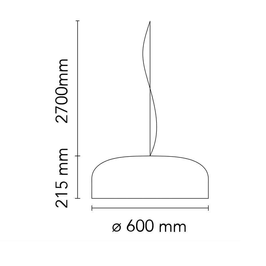 Smithfield S LED Pendel Matt Black