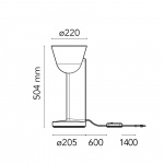 Céramique Up Bordslampa Moss Green Céramique Up Bordslampa Moss Green
