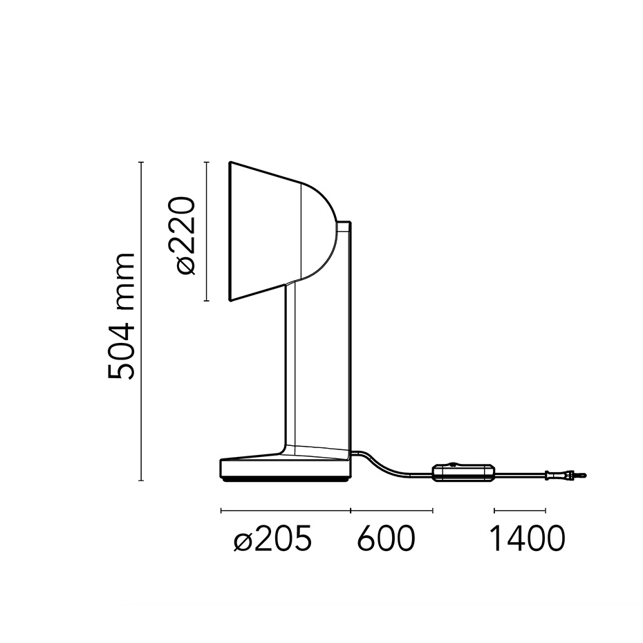 Céramique Side Bordslampa Navy Blue