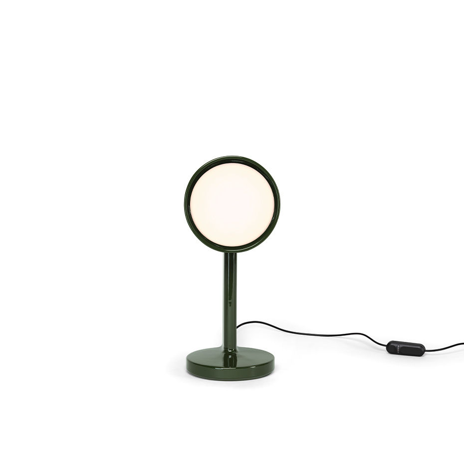 Céramique Side Bordslampa Moss Green