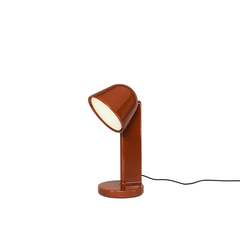 Céramique Down Bordslampa Rust Red