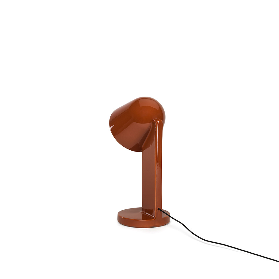 Céramique Down Bordslampa Rust Red