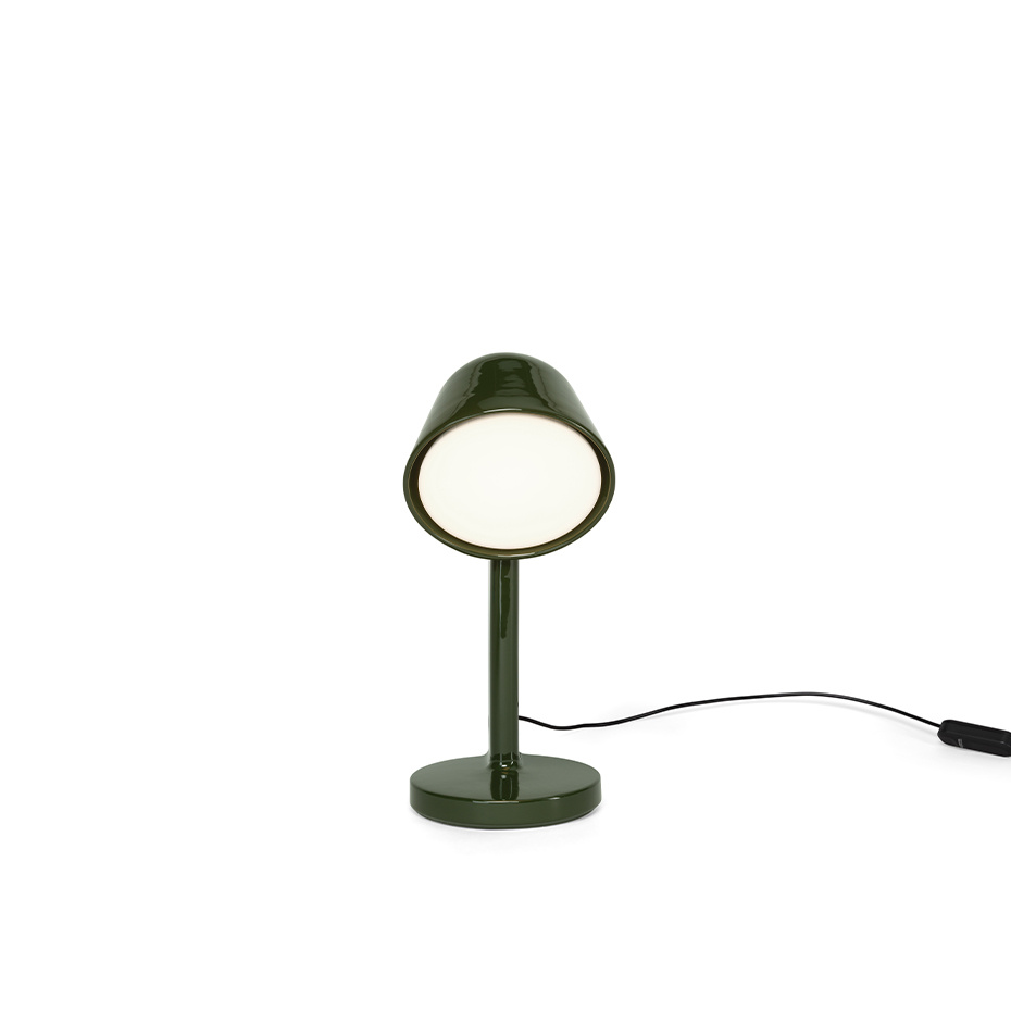 Céramique Down Bordslampa Moss Green