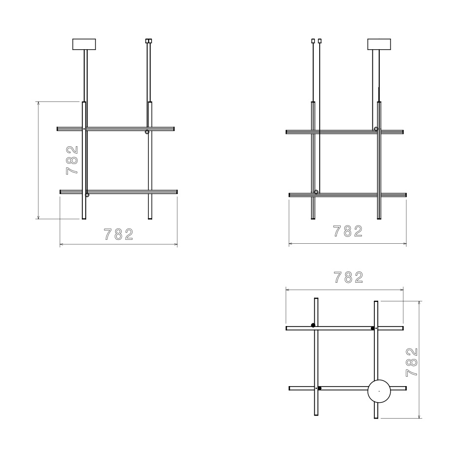 Coordinates S3 Pendel Anodized Champagne