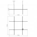 Coordinates S4 Pendel Anodized Champagne Coordinates S4 Pendel Anodized Champagne