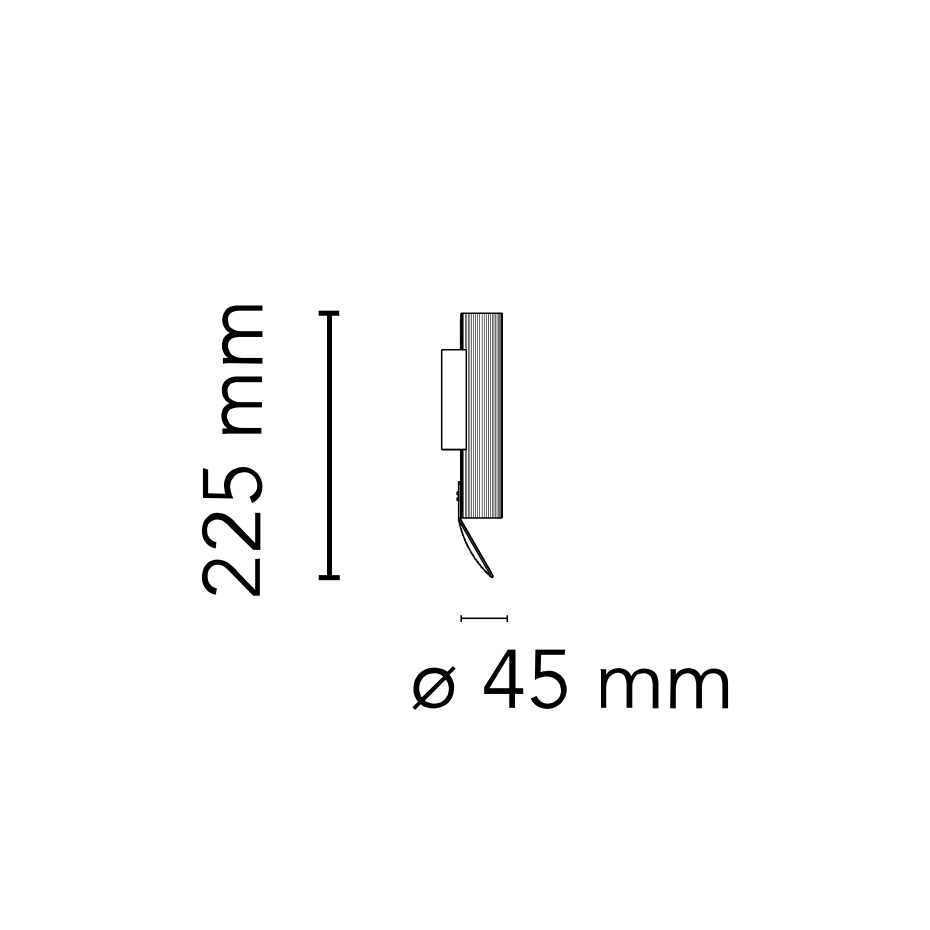 Flauta Riga Vägglampa H225 White