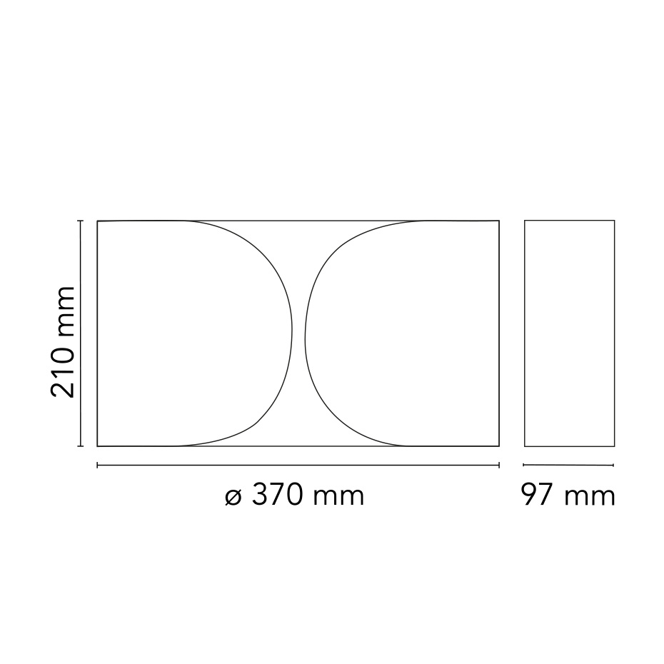 Foglio Vägglampa Black