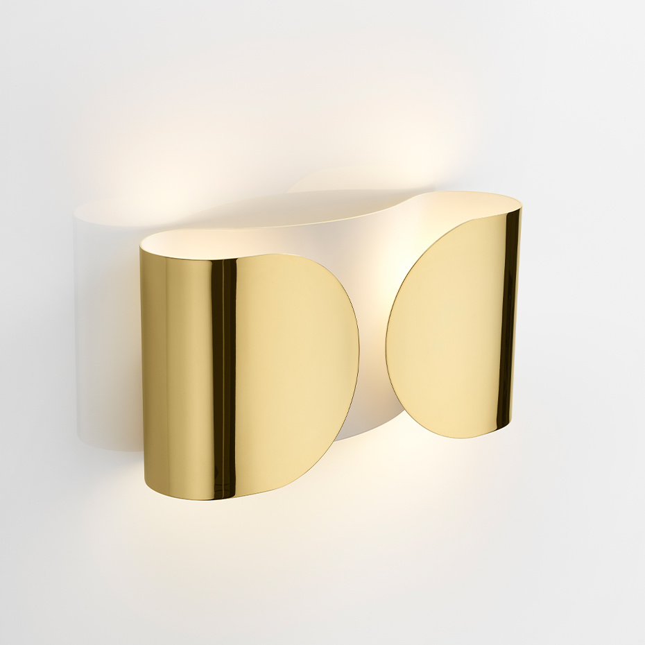 Foglio Vägglampa 22K Gold