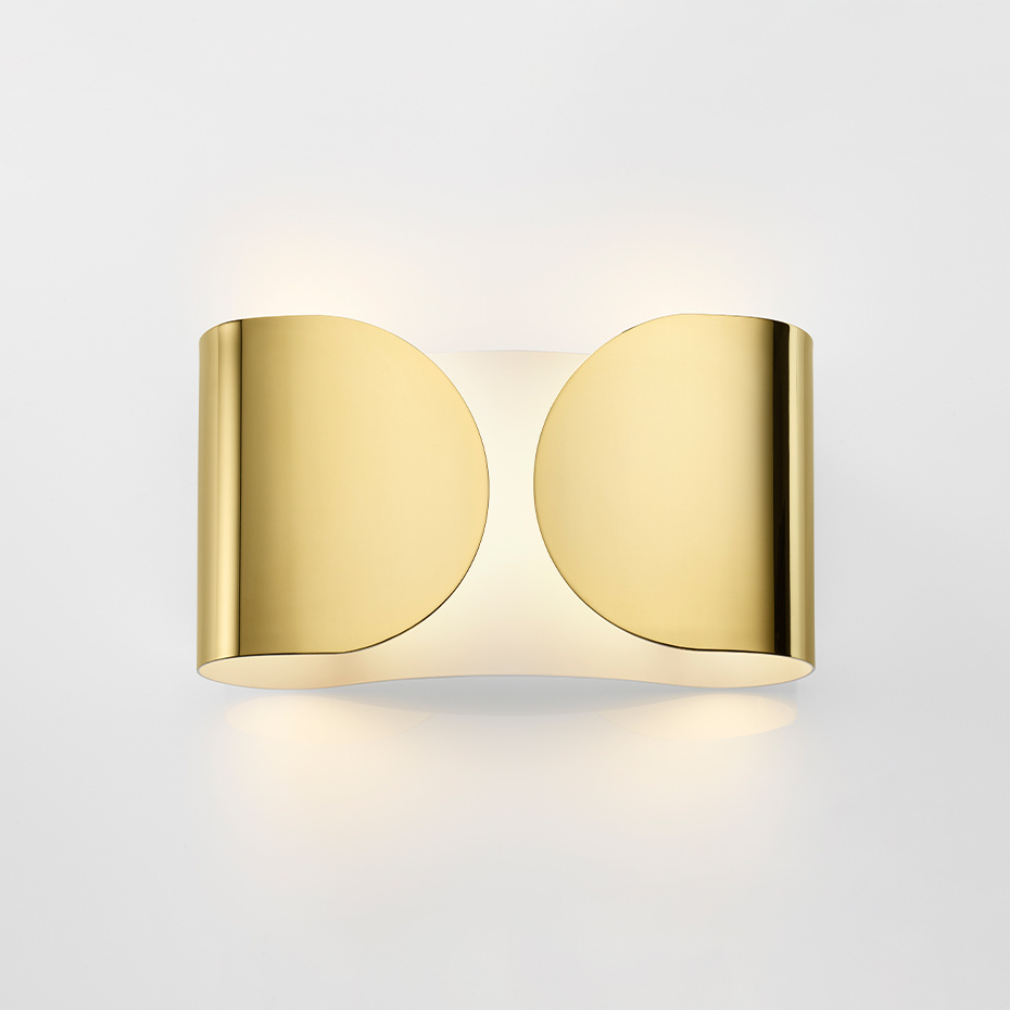 Foglio Vägglampa 22K Gold