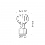 Gatto Piccolo Bordslampa