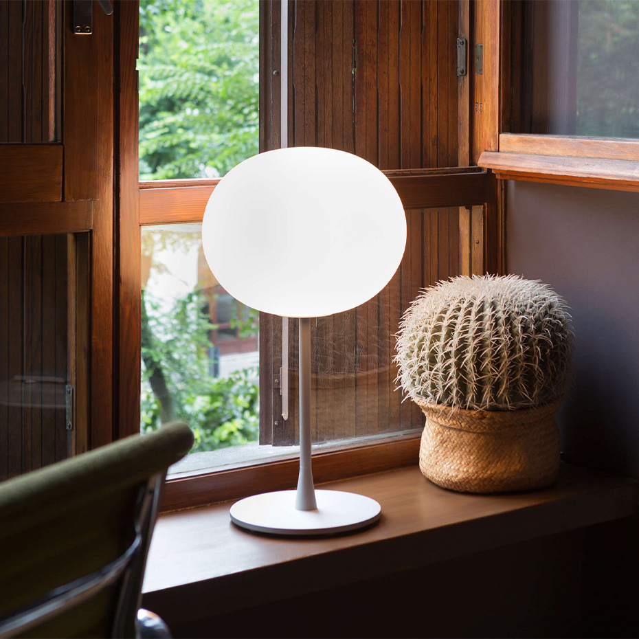 Glo-Ball T1 Bordslampa Silver