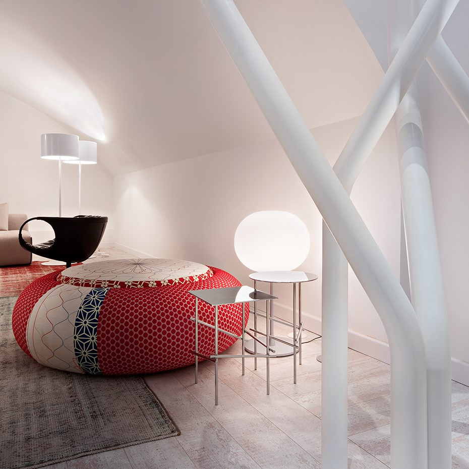 Glo-Ball T1 Bordslampa Silver