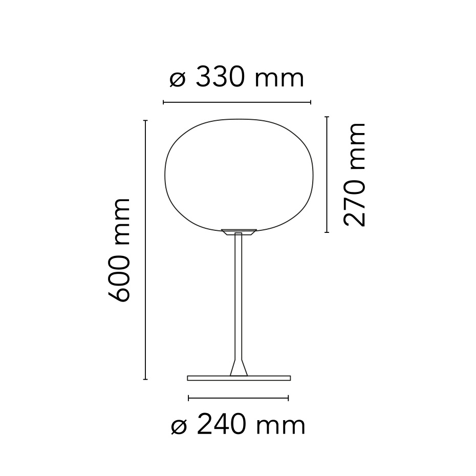 Glo-Ball T1 Bordslampa Matt Black