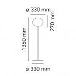 Glo-Ball F1 Golvlampa Silver Glo-Ball F1 Golvlampa Silver