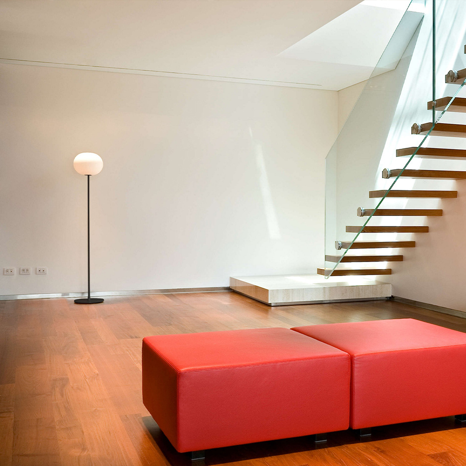 Glo-Ball F1 Golvlampa Matt Black